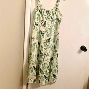 C & C California 100% Linen Botanical Dress